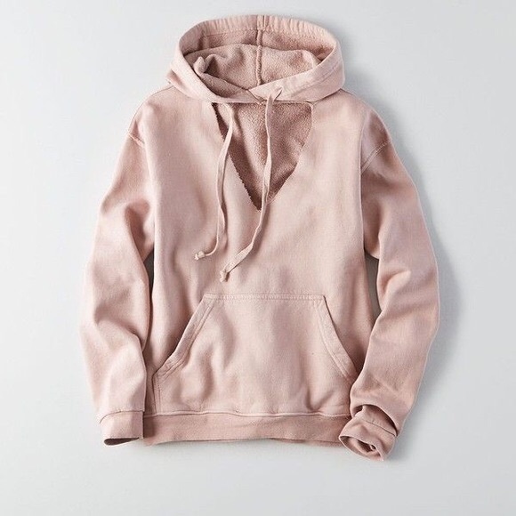 American Eagle Outfitters Tops - AEO | don’t ask why cutout hoodie | O/S